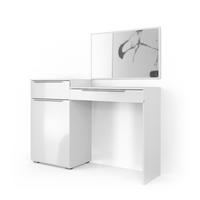SCHMINKTISCH Lilli Weiß 135 cm - Weiß, Holzwerkstoff (135/90/39cm) - Vicco