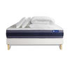 BETT Actiflex morpho Taschenfederkern und Memory-Schaum 140 x 190 cm h1 - Kit Bettgestell Weiß - Mit Kissen und Bettdecke - Beige/Weiß, Holz/Textil (140/190cm) - ACTISOM