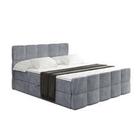 BOXBETT mit Matratze H4 und Lattenrost - LIRO-Z - 160x200 - Grau Casablanca - Grau, Holzwerkstoff (160/200cm) - ALTDECOR