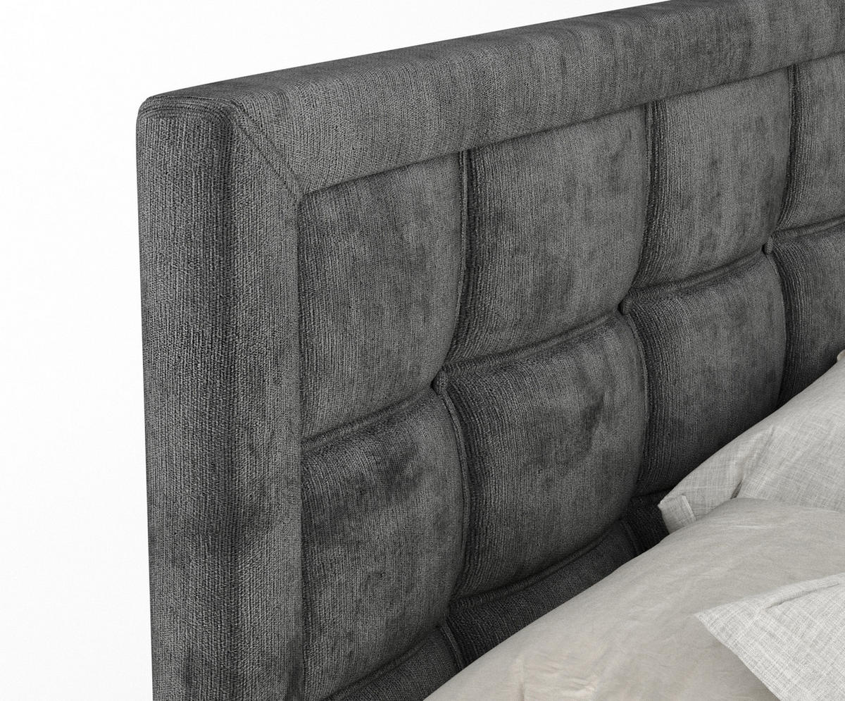 BOXSPRINGBETT Ambrosia Anthrazit 180/200 cm - Anthrazit/Schwarz, Holz/Holzwerkstoff (180/200cm) - Maison de Reve