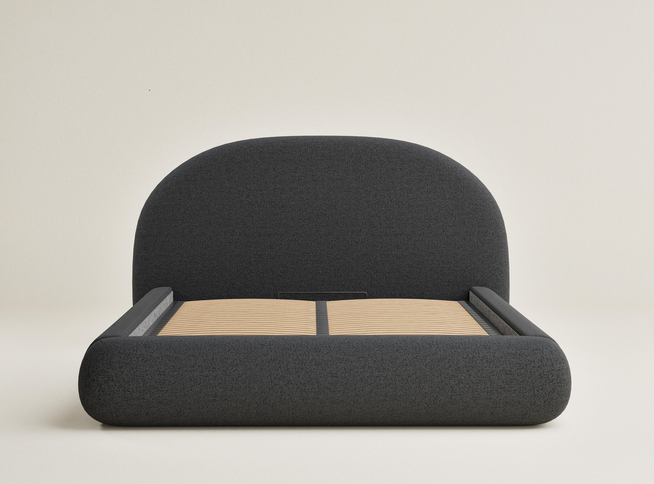 Thumbnail - Maison de Reve Polsterbett, Graphit, Textil, Echtholz,Kiefer, 140x200 cm, Oeko-Tex® Standard 100, Hergestellt in Europa,...