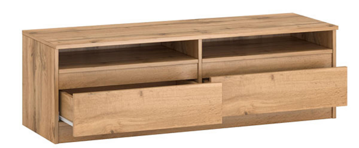 LOWBOARD Lala 120 Wotan Eiche 120 / 40 / 38cm - Braun, Holz/Holzwerkstoff (120/38/40cm) - Feldmann-Wohnen