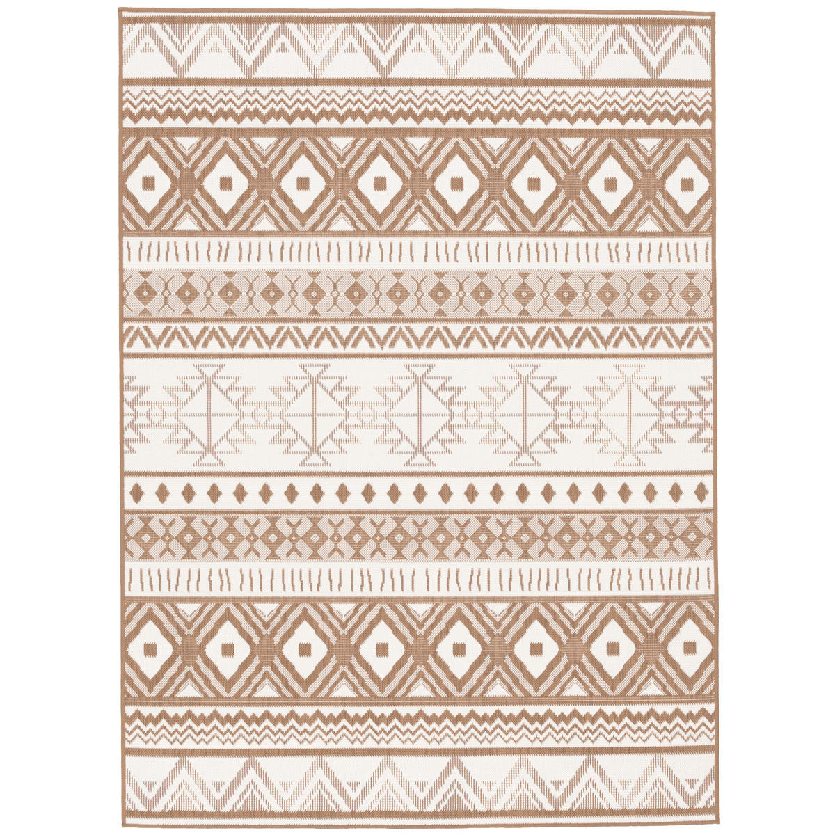 IN- UND OUTDOOR TEPPICH BEIDSEITIG CAPE COD ETHNO - Beige, Textil (120/160cm) - Pergamon