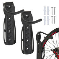 WANDHALTER Silber 2er-Set für Fahrrad - Schwarz, Wellpappe/Metall (26.5/12/10cm) - Relaxdays