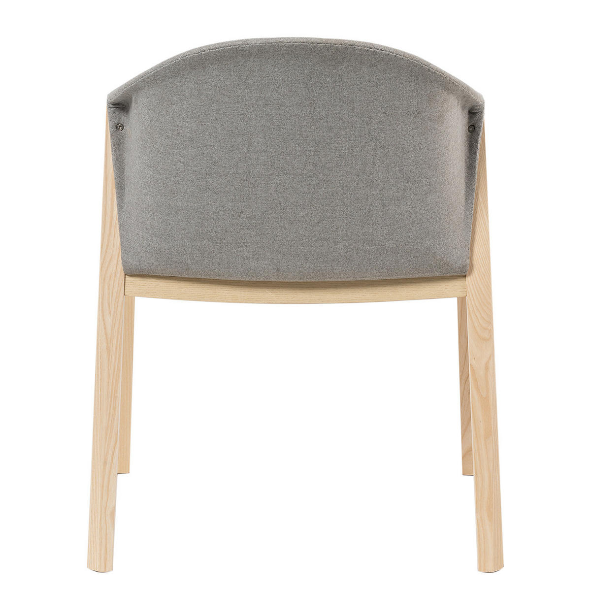 ARMLEHNENSTUHL - Webstoff / Esche massiv, Hellgrau - Hellgrau, Textil (61/80/56cm) - home24