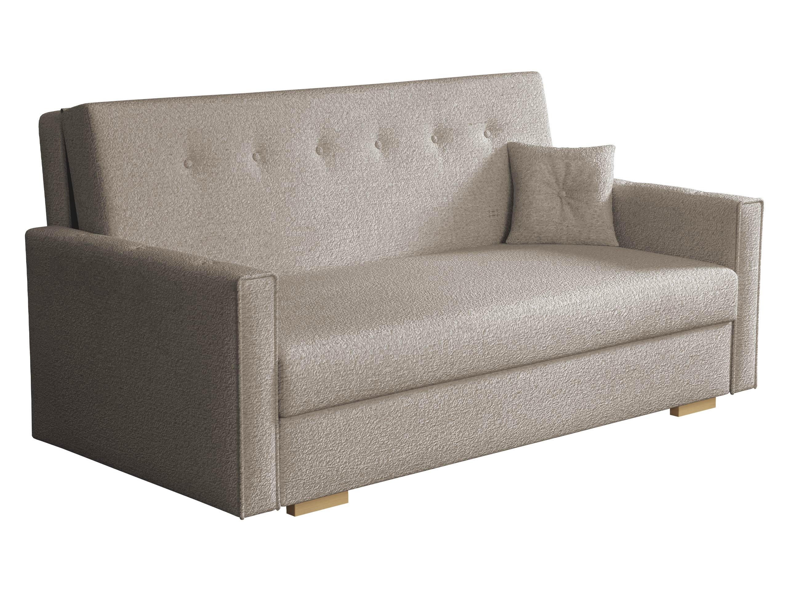 SCHLAFSOFA Viva Sonic IV - Hellbraun/Schwarz, Holz/Textil (173/85/100cm) - MIRJAN24