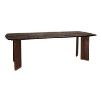 ESSTISCH Liber Braun 200/100/77cm - Braun, Metall (200/100/77cm) - PTMD Collection