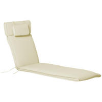 SITZKISSEN, Polyester, Cremeweiß - Creme, Naturmaterialen/Kunststoff (53/5/198cm) - Outsunny