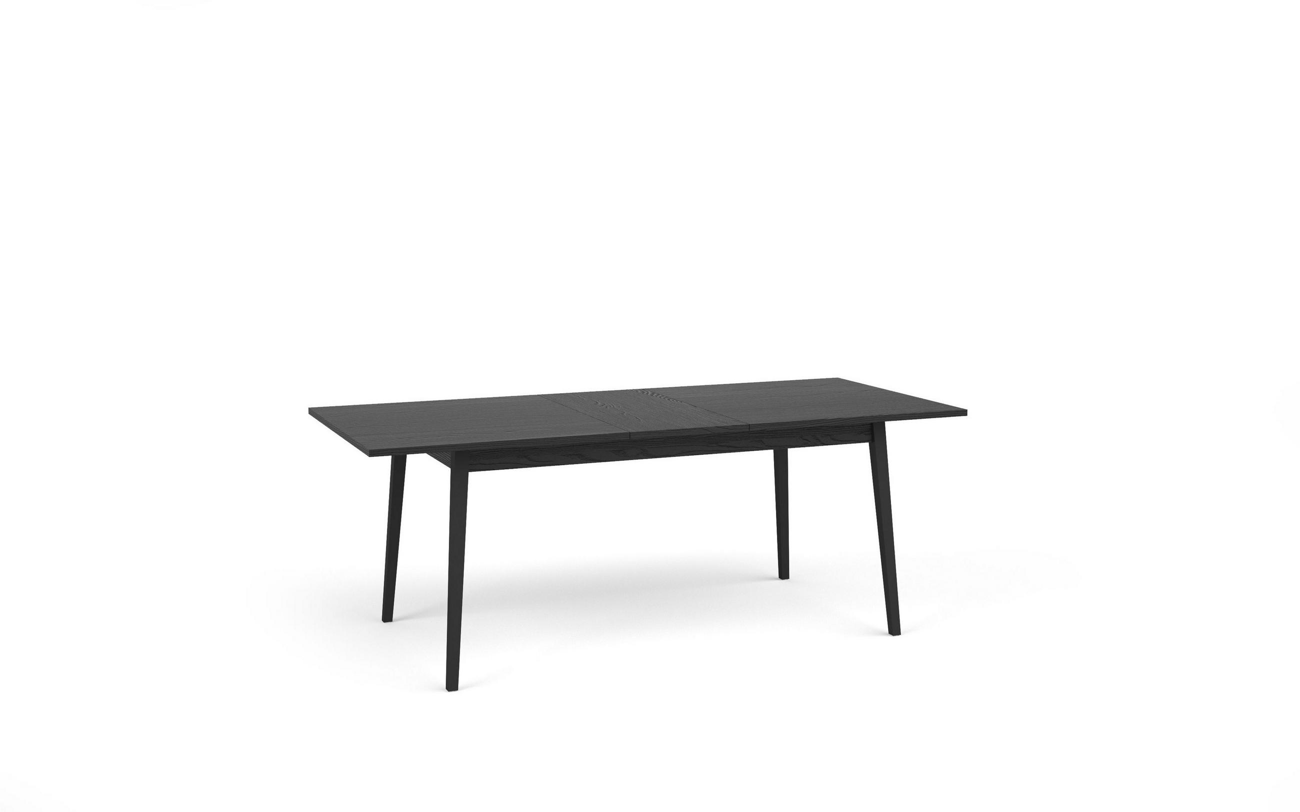 ESSTISCH AXIS Ausziehbar 160 - 200 / 90 x 75,5 cm - Schwarz, Holz (160/90/75.5cm) - MASSENO