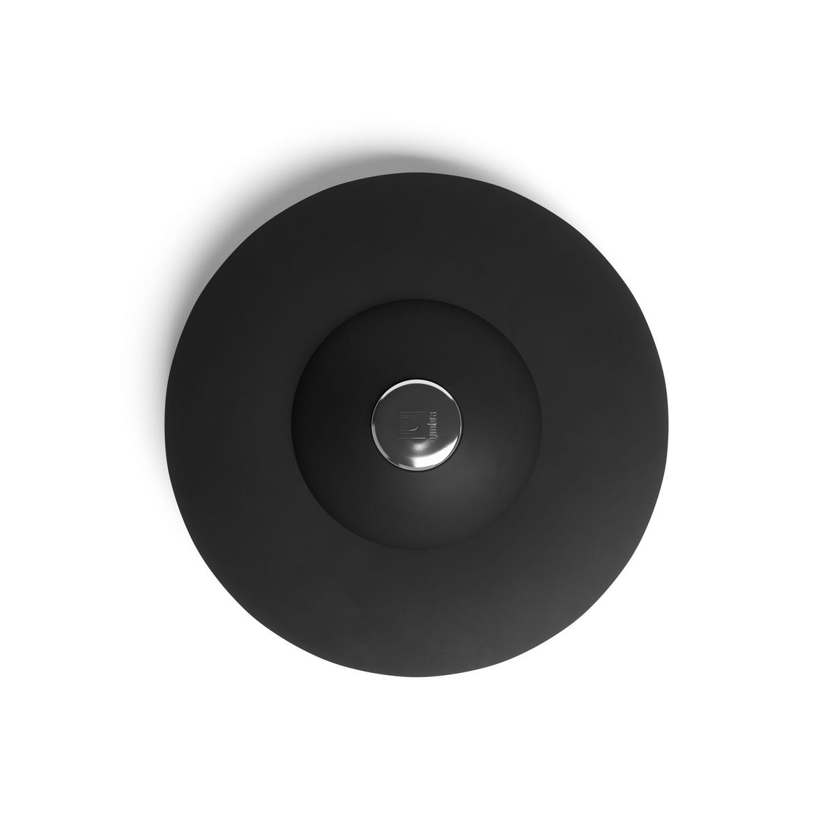 BADEWANNENSTÖPSEL und Haarsieb Flex, Schwarz - Schwarz, Kunststoff (10/3/10cm) - Umbra
