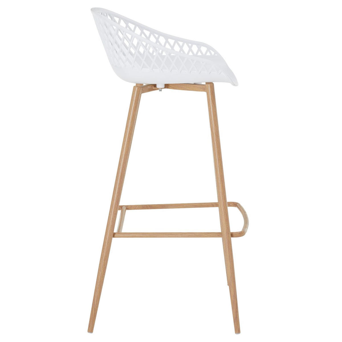 BARHOCKER IREK 2ER-SET - Weiß, Textil (48/96/48cm) - IDIMEX