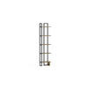 ECKREGAL Alice Schwarz Braun - Schwarz/Braun, Holzwerkstoff/Metall (45/180/22cm) - Decorotika