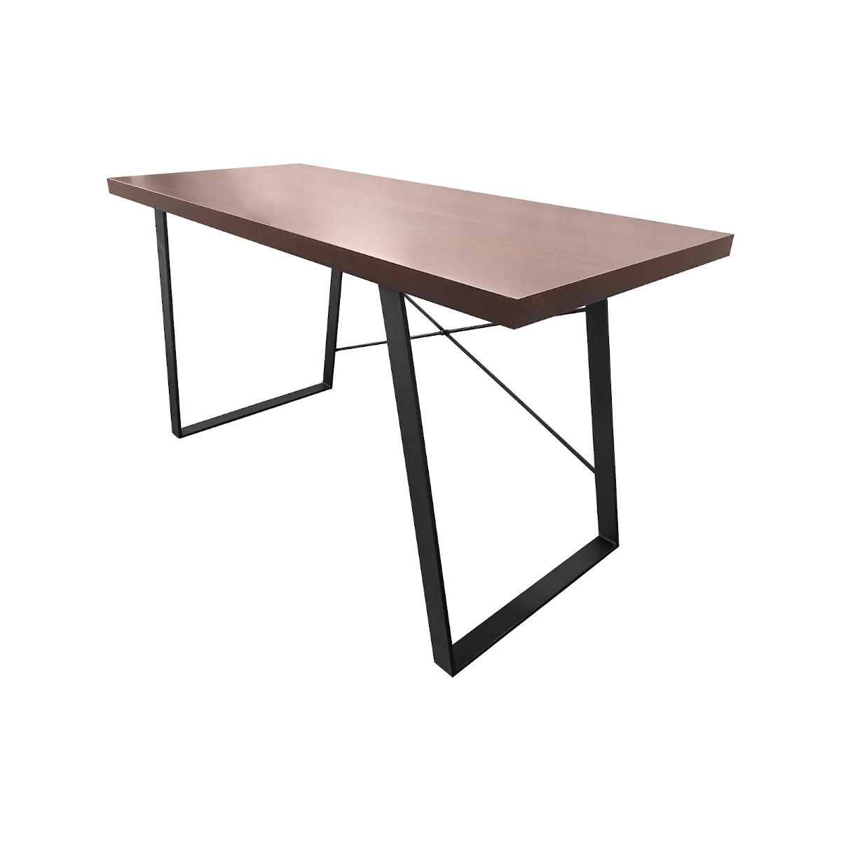 SCHREIBTISCH INDUSTRIAL Dunkelbraun - Dunkelbraun, Metall (140/60/75cm) - SVITA