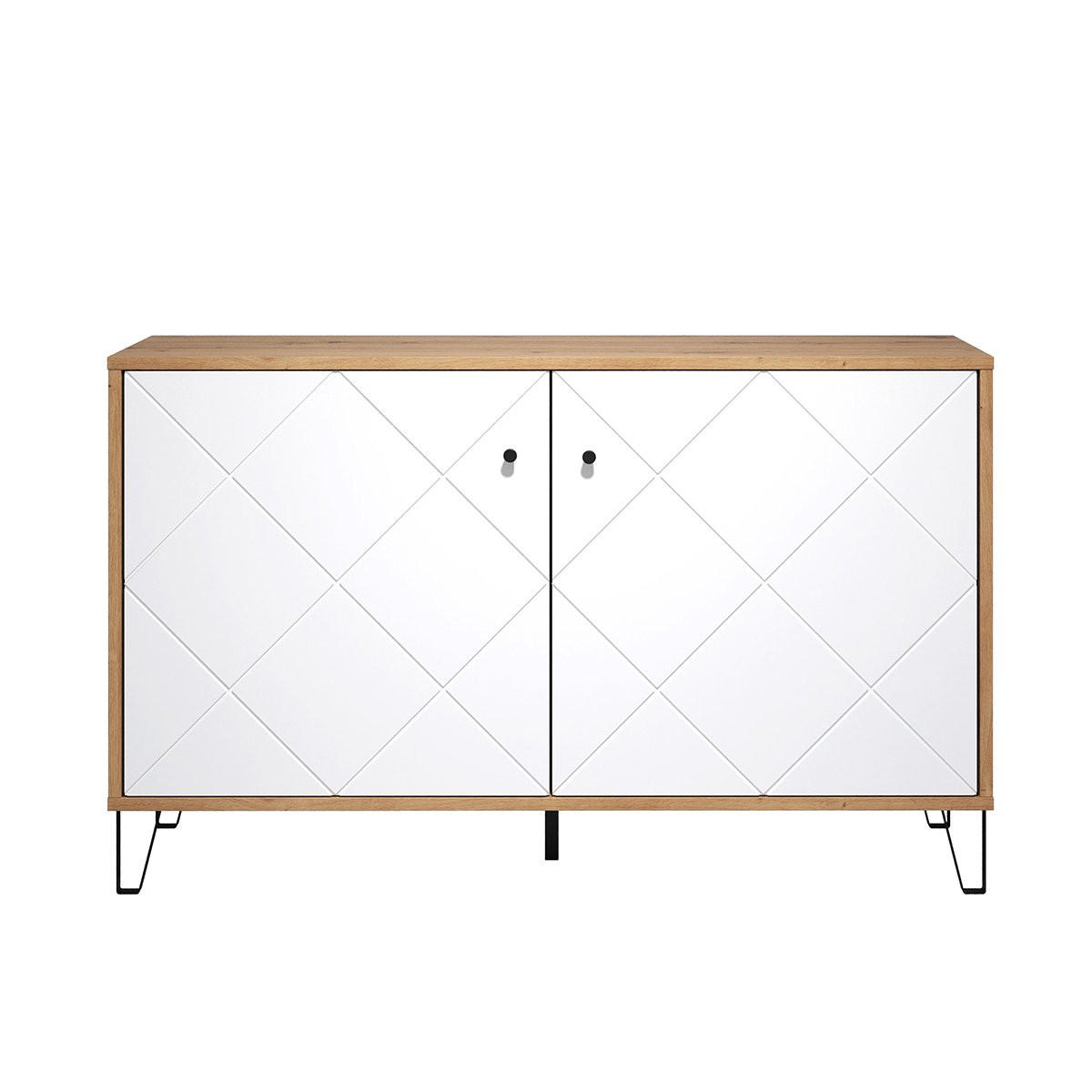 SIDEBOARD Touch Weiß - Weiß, Holzwerkstoff (123/76/40cm) - Trendteam