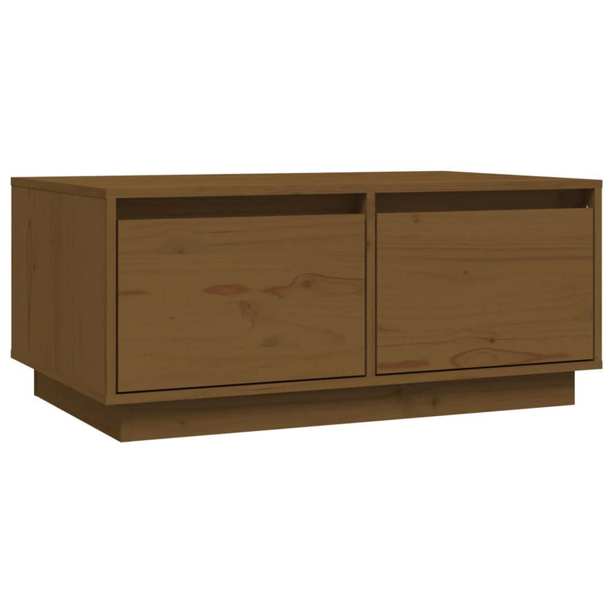 COUCHTISCH Honigbraun 80x50x35 cm Massivholz Kiefer - Braun, Holz (50/80/35cm) - furnicato