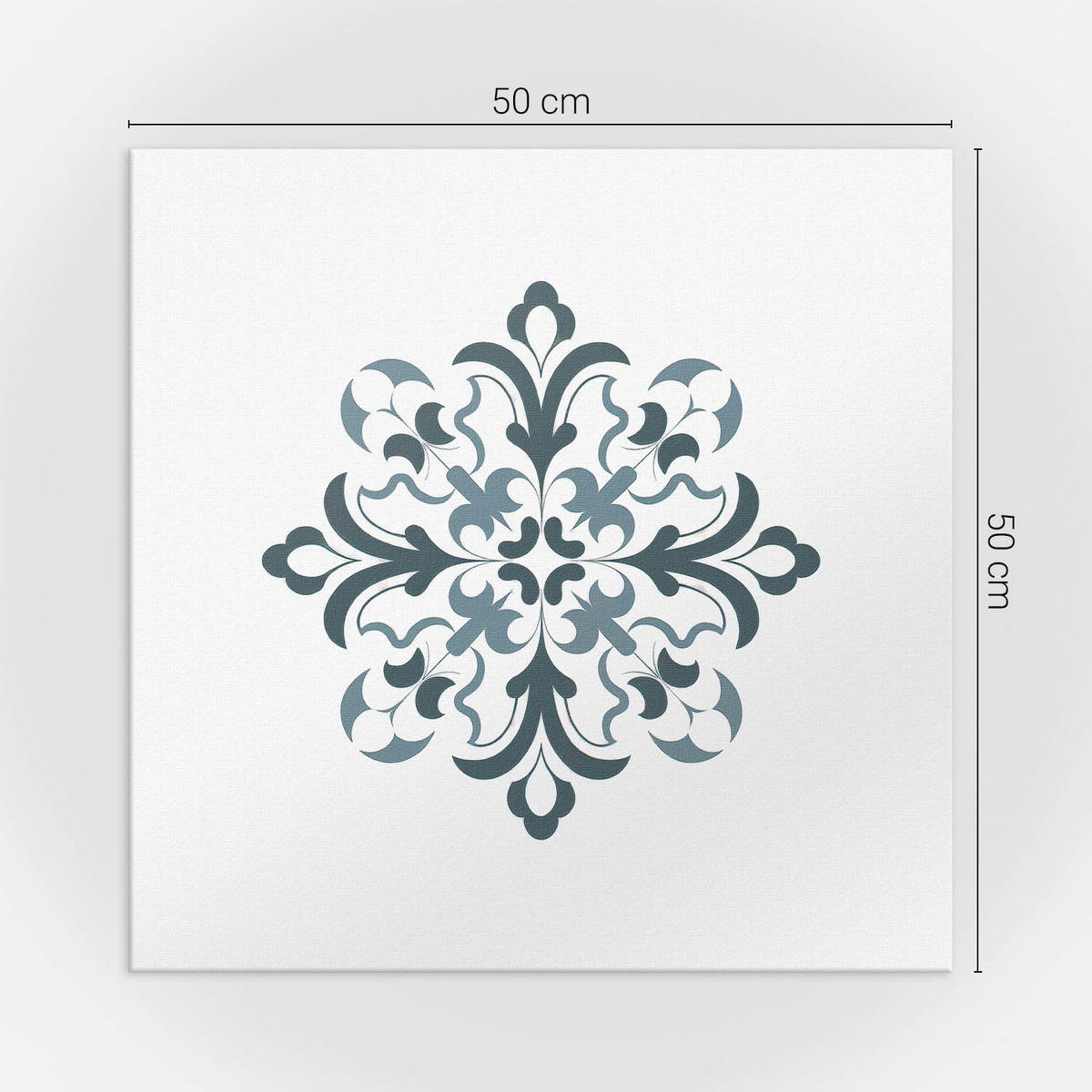 WANDPANEEL 4x 50x50 cm selbstklebend Velaria - Hellgrau, Kunststoff (50/1.6/50cm) - Wallfluent