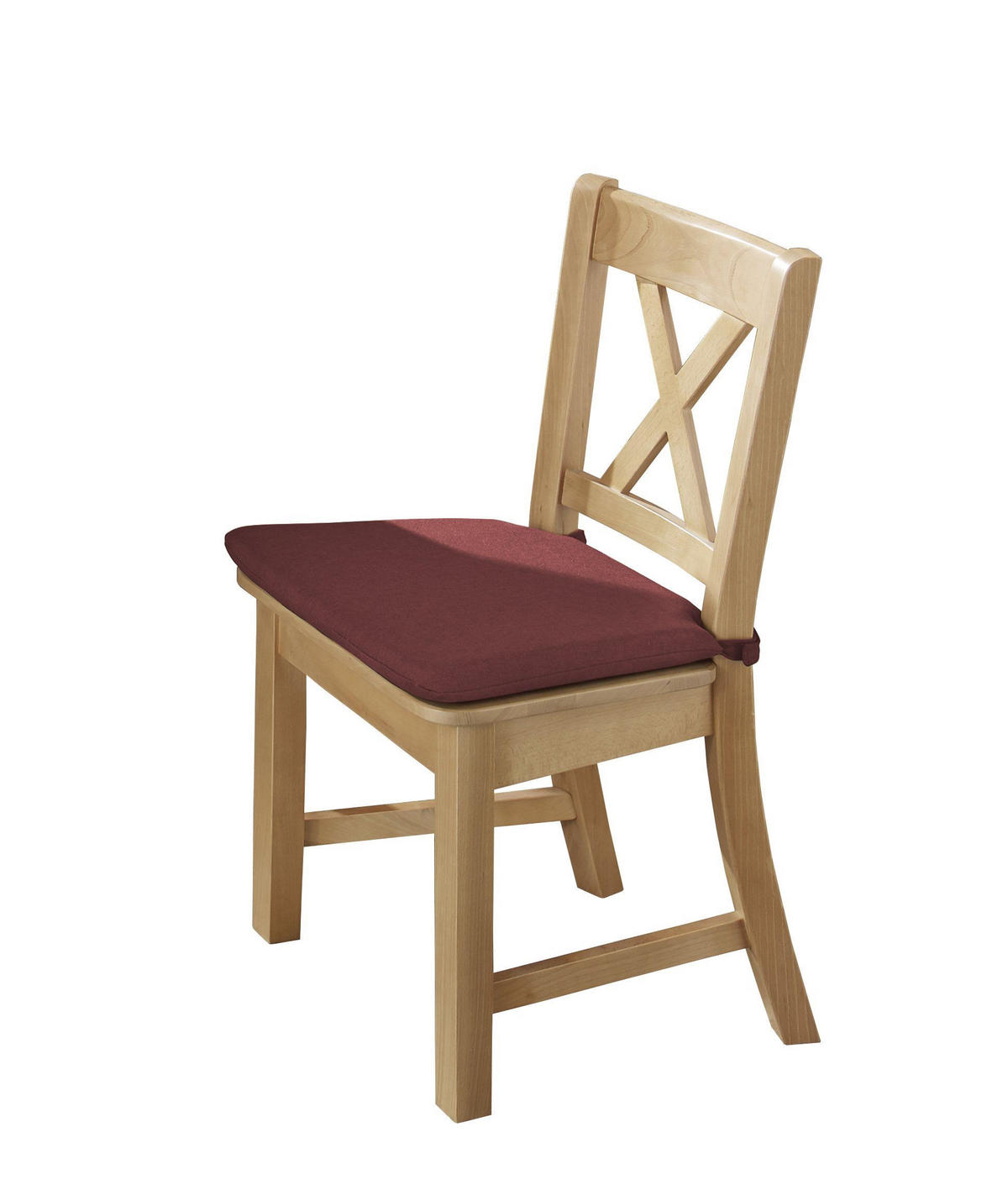 ECKBANKGRUPPE im modernen Landhausstil Deborah Massivholz Buche/Rot - Buchefarben/Rot, Holz (179/1/139cm) - 58aufmkessel