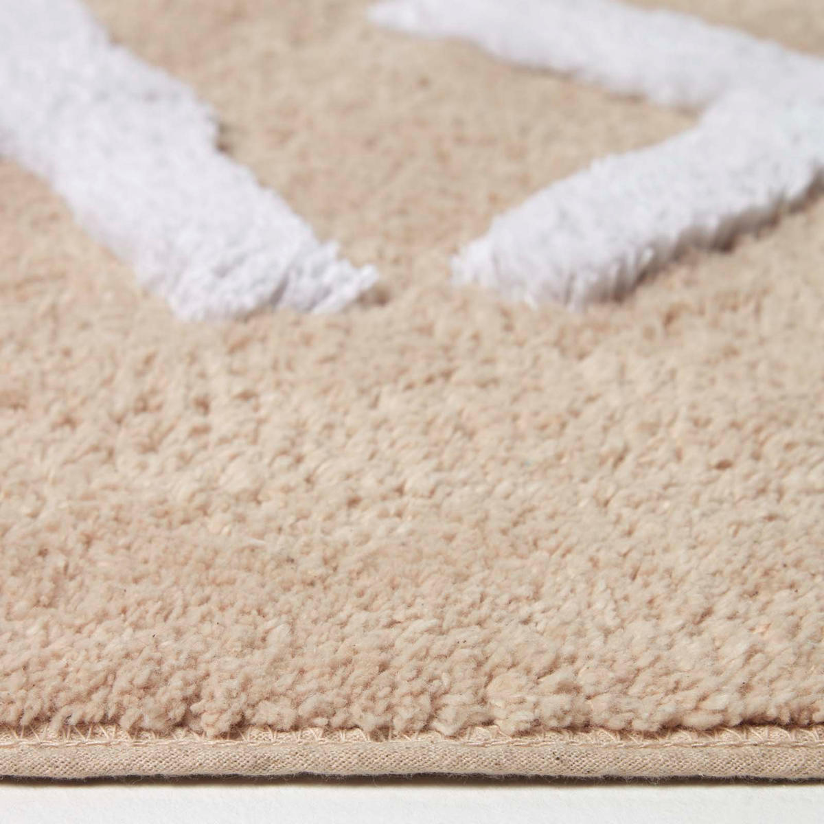 BADEMATTE Relax beige 50/80 cm, 100% Baumwolle - Beige, Textil (50/80cm) - Homescapes