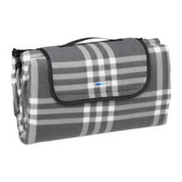 PICKNICKDECKE - Grau, Textil/Metall (200/200cm) - Relaxdays