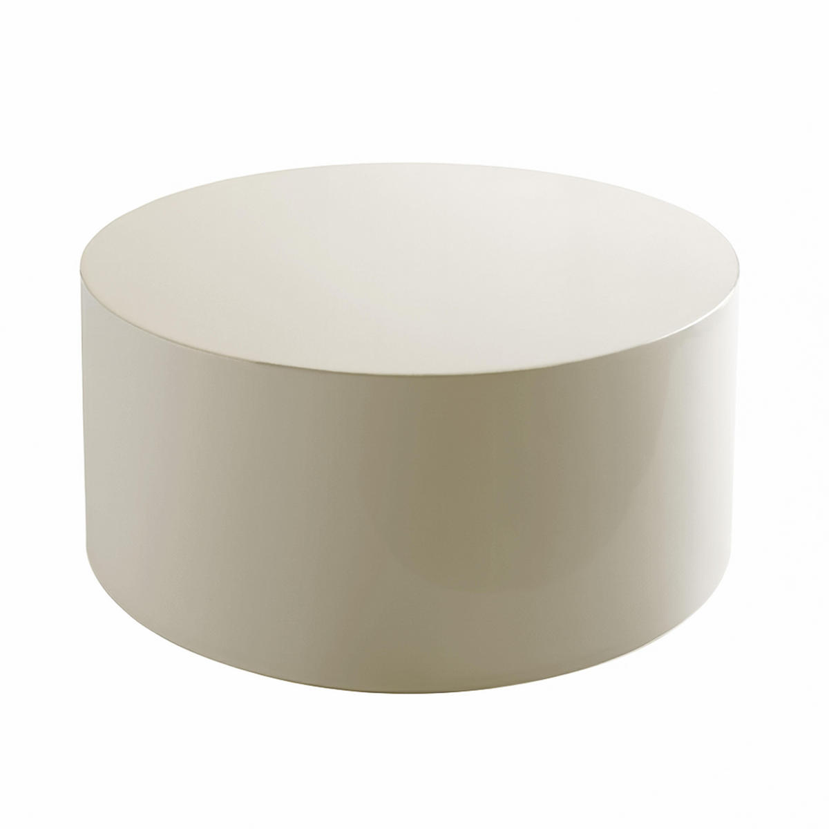 COUCHTISCH, Ekru - Weiß, Holzwerkstoff (80/80/40cm) - Oviala