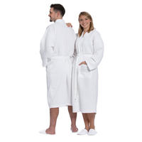 BADEMANTEL, 3XL, 80% Baumwolle, 20% Polyester, Weiß - Weiß, Naturmaterialien (XXXLnull) - Zollner