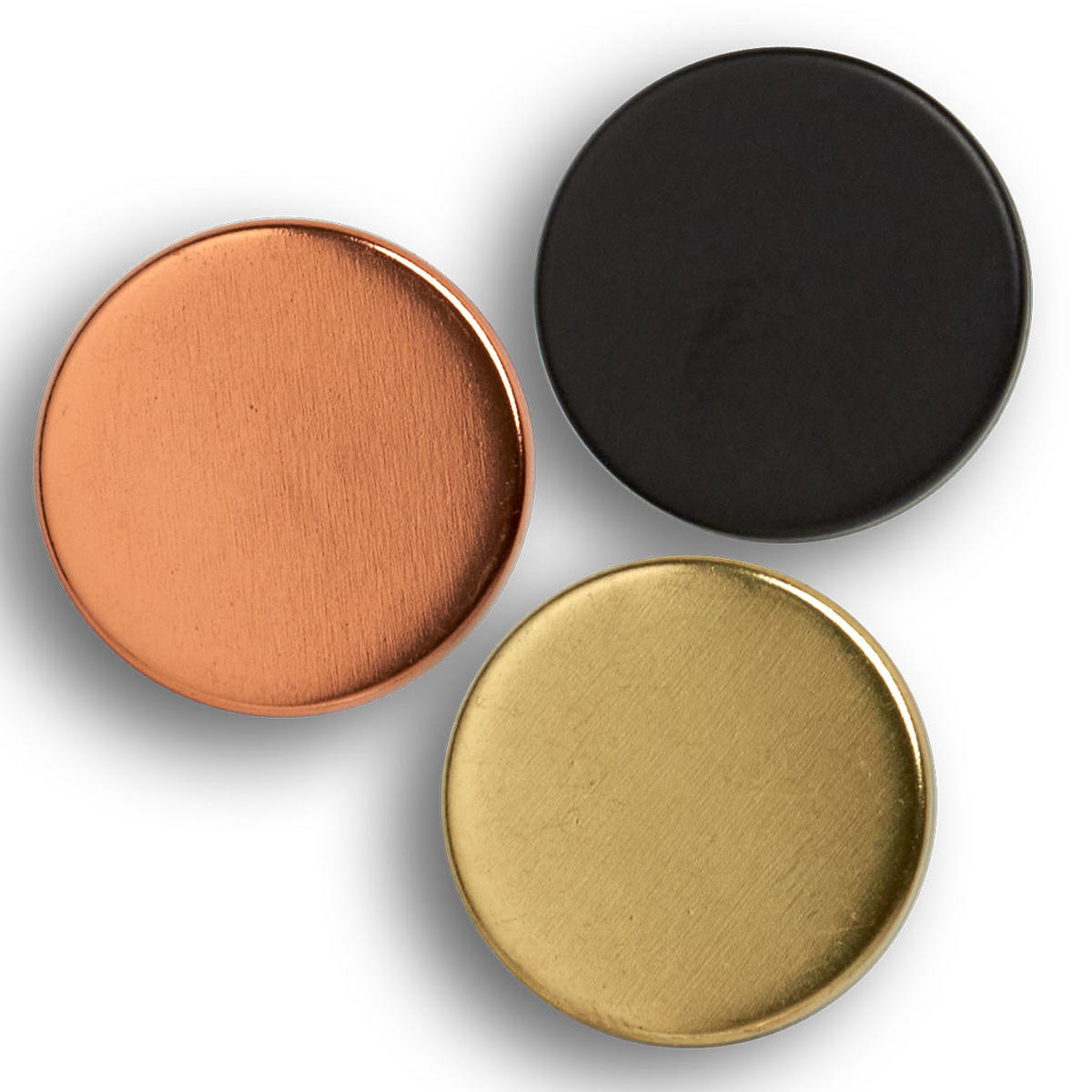 MAGNETE Ø 2,3 cm 4er-Set - Goldfarben, Metall (2.3/0.9/2.3cm) - ZELLER