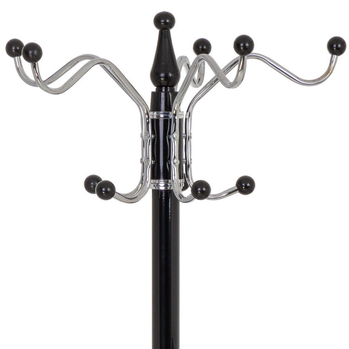 GARDEROBE aus metall 36x175cm - Schwarz, Metall (36/175/36cm) - Wanderlust