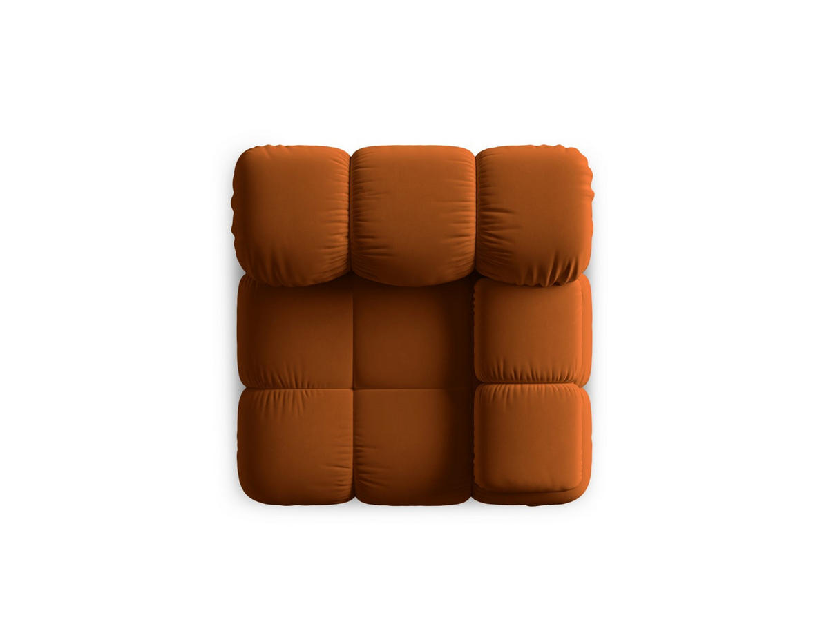 MODUL rechts Bellis aus Samt terrakotta - Terra cotta, Textil (94/70/94cm) - Micadoni