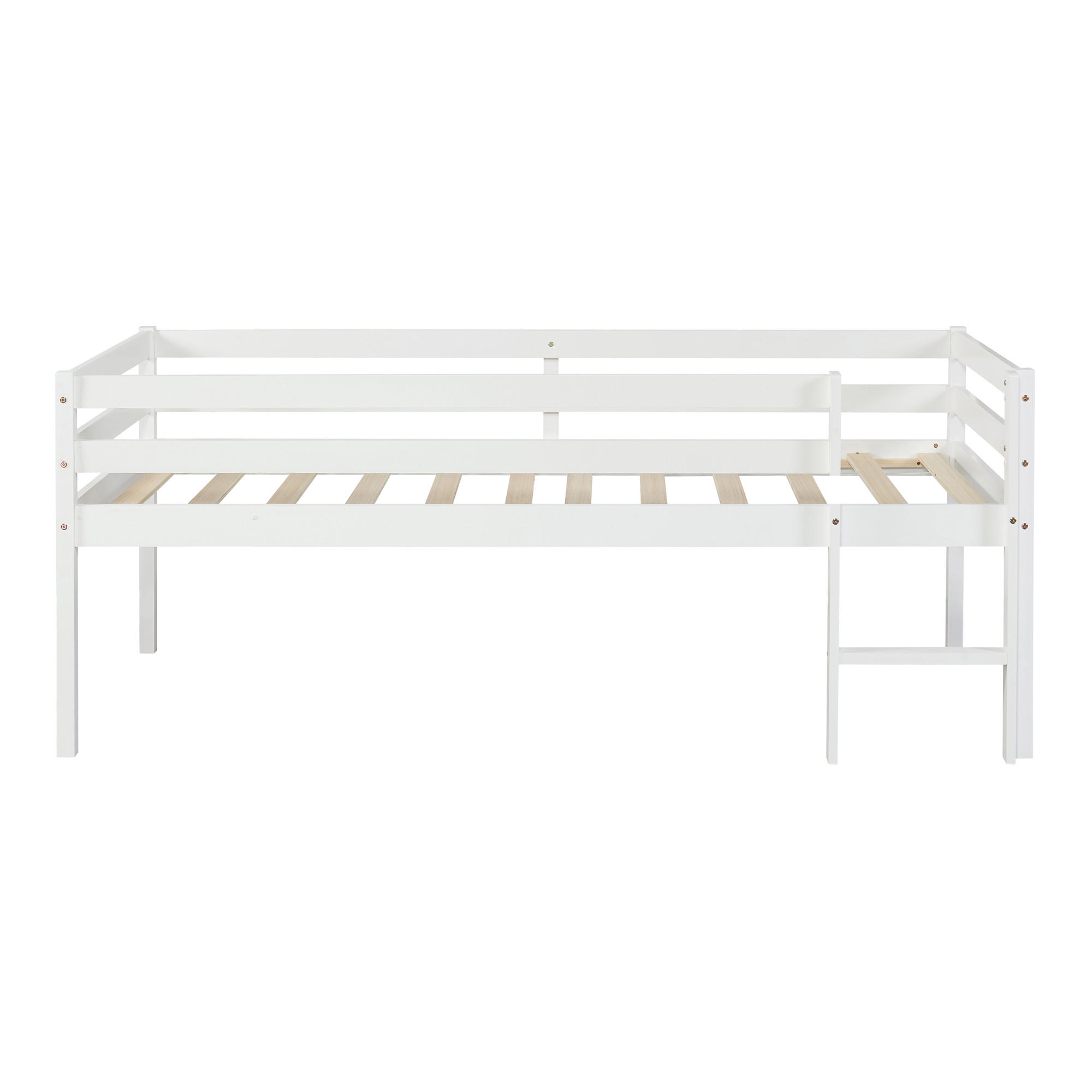 KINDERBETT Siikalatva - Weiß, Holz (90/200cm) - [en.casa]