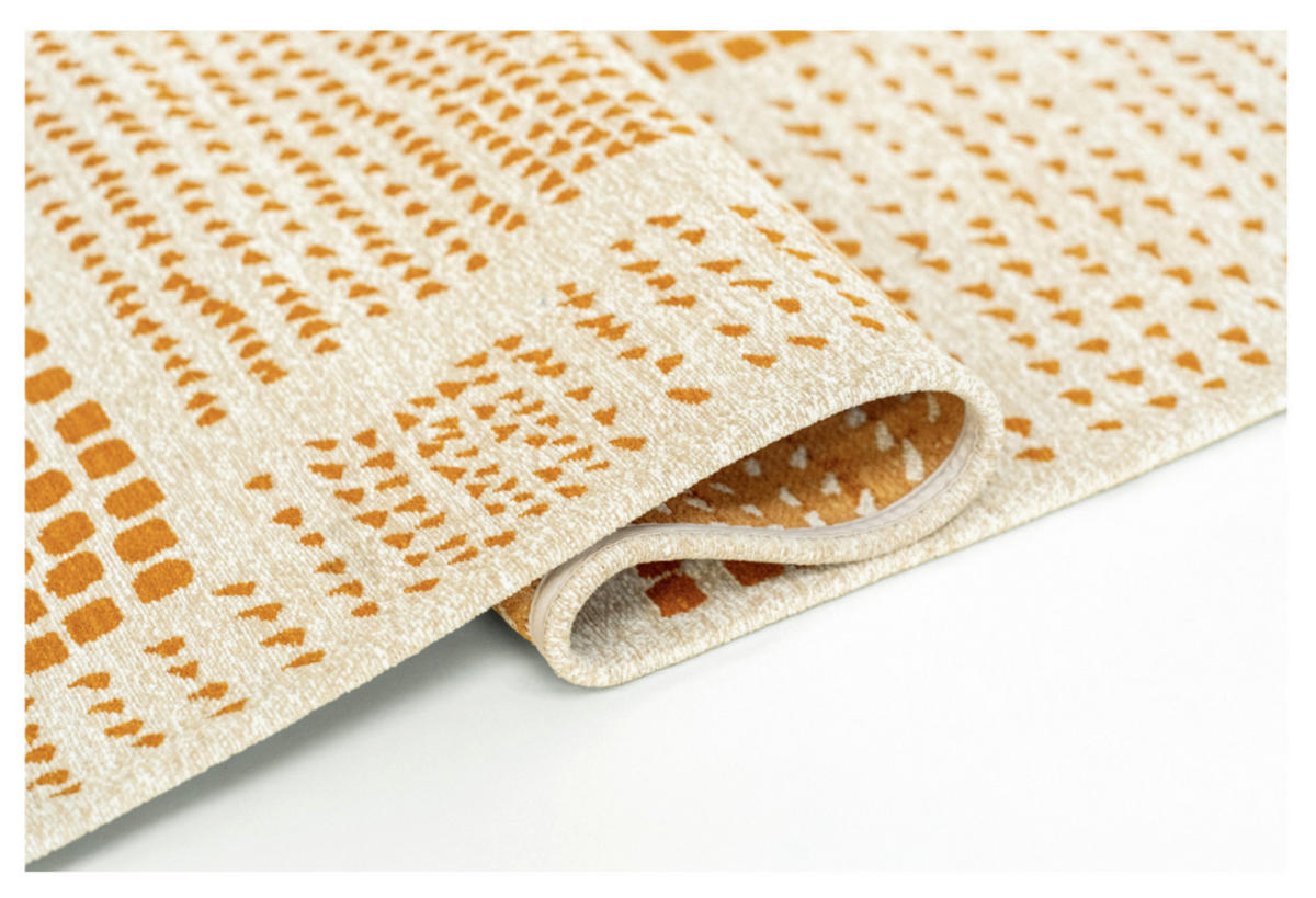 TEPPICH modern Flachgewebe TERRACE Gelb 240 x 340 cm - Gelb, Textil (240/340cm) - Novatrend