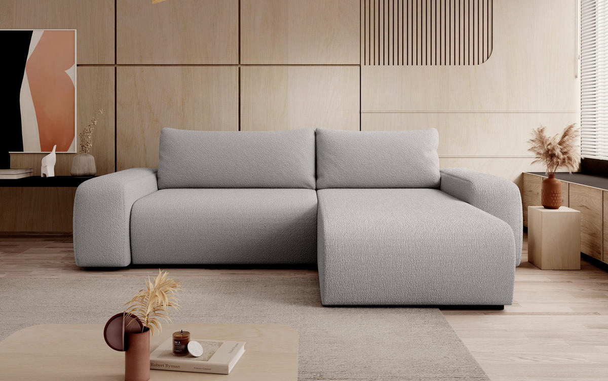 ECKSOFA Bornim Universelle Hellgrau (Anthology 15) - Hellgrau, Textil (294/185cm) - Fedve