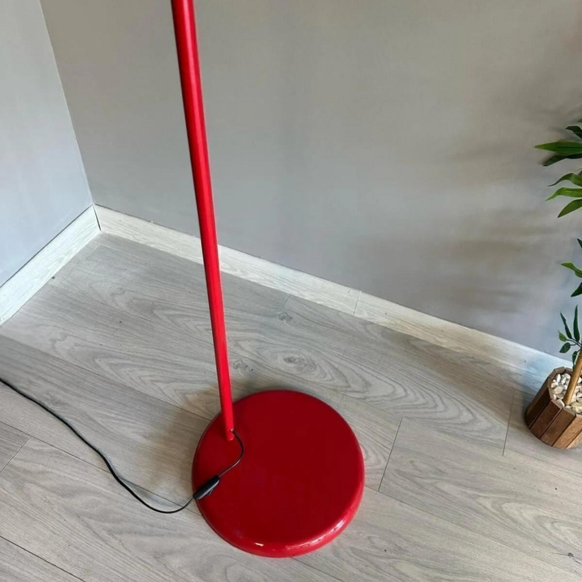 STEHLAMPE Bralo 180 Cm - Rot, Metall (37/37/180cm) - Bamyum