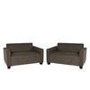 SOFA-GARNITUR Braun - Braun, Textil (136/76/72cm) - MCW