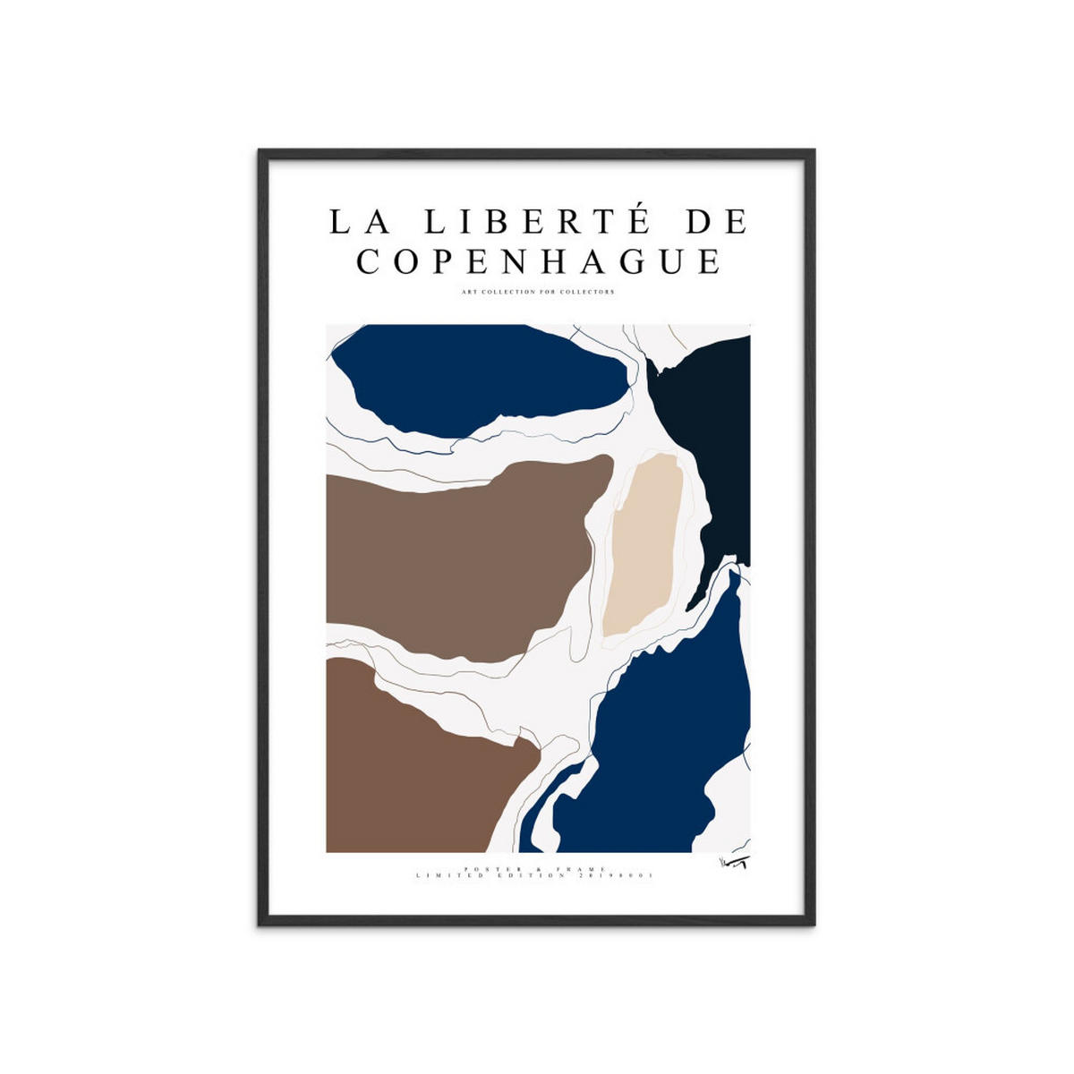 POSTER mit Rahmen Poster & Frame - Collection - La Liberté De Copenhague - 2019 002 - Multicolor/Schwarz, Holz/Papier (70/100cm) - Poster&Frame