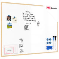 WHITEBOARD Magnetisch mit Naturholzrahmen 120x90cm - Weiß, Metall (120/90/1.5cm) - ALLboards