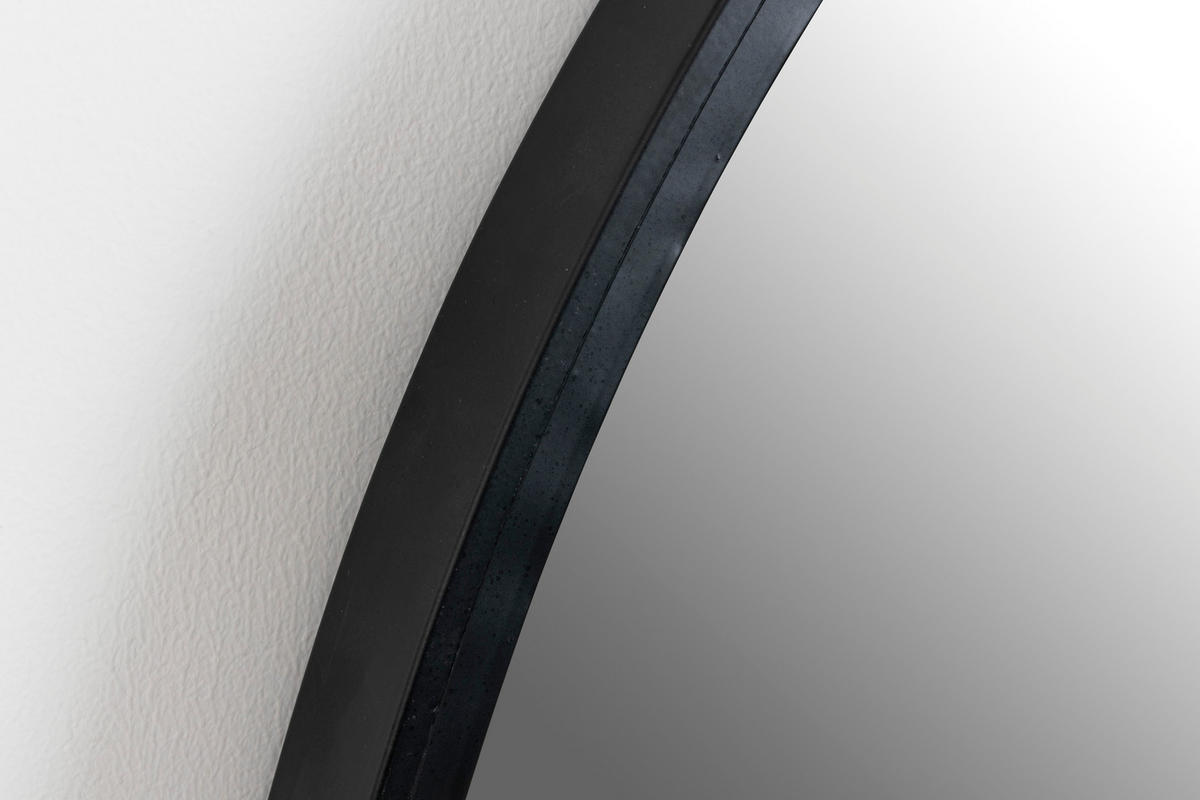 SPIEGEL Matz - Schwarz - 60/160/3 cm - Schwarz, Metall (160/3/60cm)