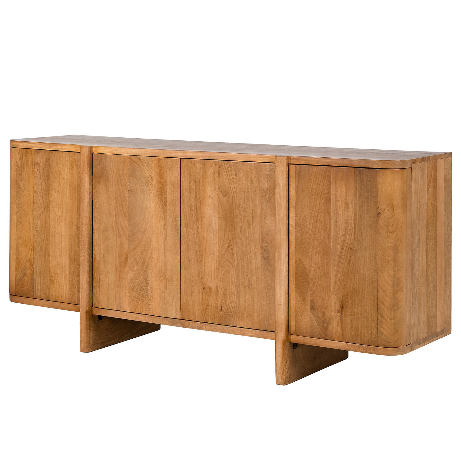 MASSIVES SIDEBOARD - Mango Honig - Braun, Holz (160/72/42cm) - home24