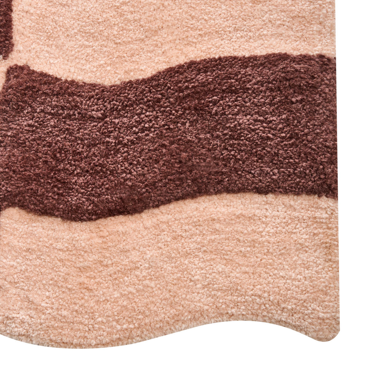 KOUPELNOVÁ PŘEDLOŽKA Hnědá/Béžová 60/90 cm Diwana - hnědá/béžová, textil (60/90cm) - Beliani