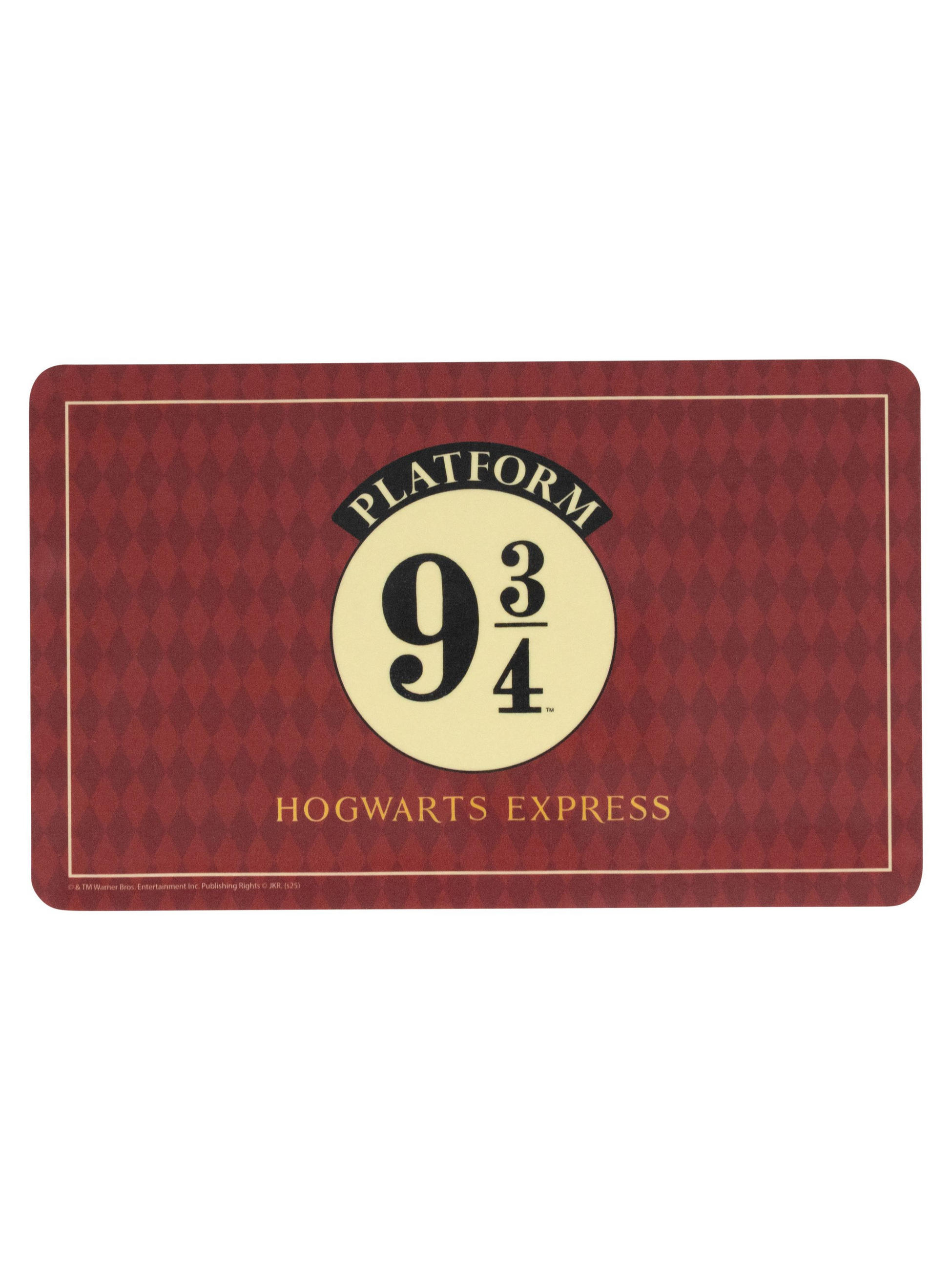 BRETTCHEN Harry Potter Hogwarts Express Platform 9 3/4 Rot 14,5 x 23,5 cm - Rot, Kunststoff (14.5/23.5cm) - United Labels
