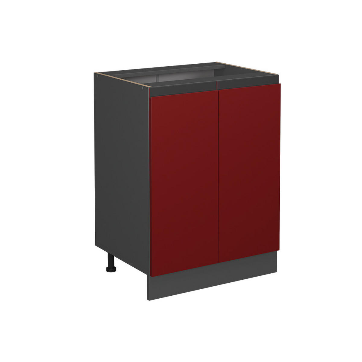 KÜCHENFRONT R-Line Rot 59.2 x 71.3 cm Möbelfront für den Unterschrank - Rot, Holzwerkstoff (59.2/71.3/1.6cm) - Vicco