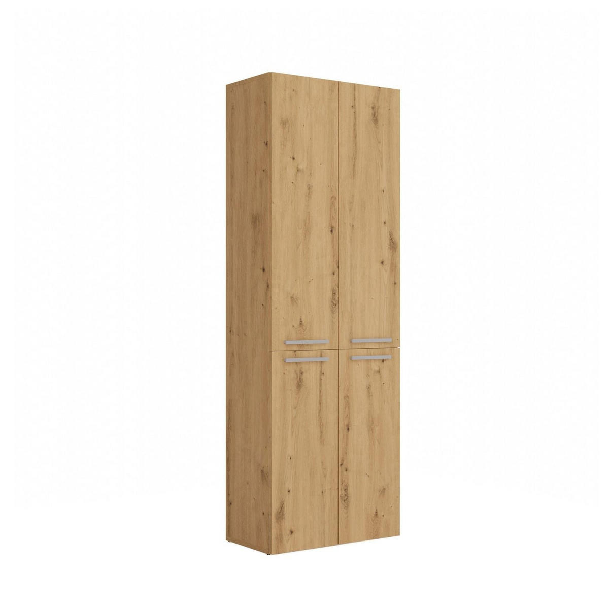 BAD Hochschrank Berta - Eiche Artisan, Holzwerkstoff (60/174/30cm) - kommodly