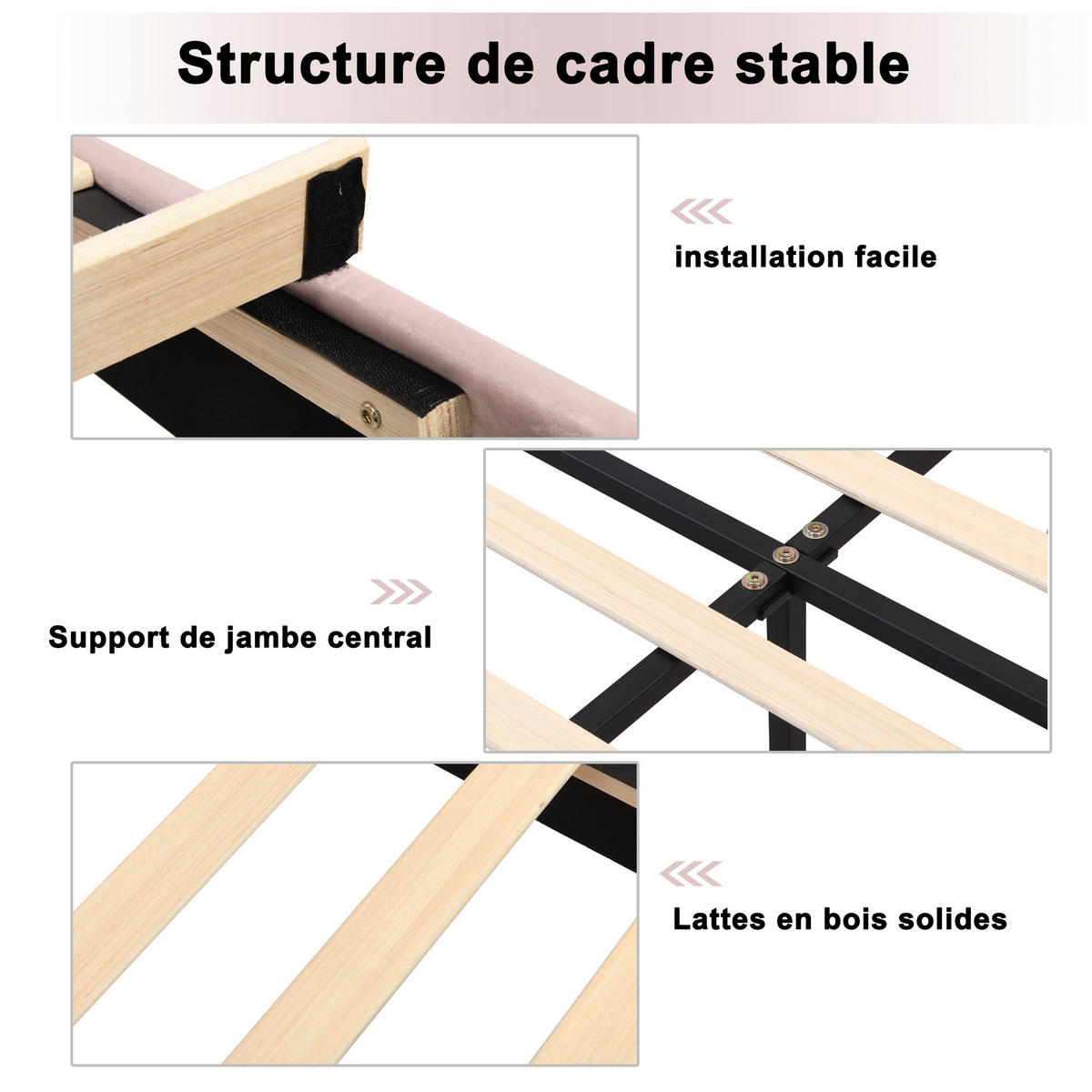 POLSTERBETT 140x190 Ohrform Kopfteil Höhenverstellbar Velours Rosa - Pink, Textil - FLIEKS