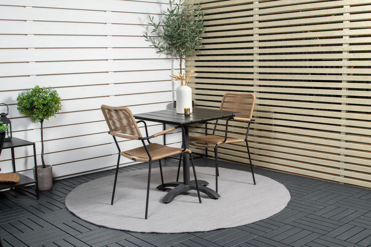GARTENSTUHL 2er Set Holz - Braun, Holzwerkstoff (55/85/66cm) - ebuy24