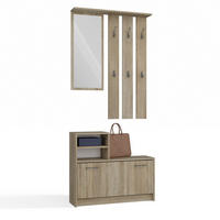 SET DE MOBILIER PENTRU HOL practic cu oglindă Sonoma 85/180/24 - stejar Sonoma, compozit lemnos (85/180/24cm) - RAUMHIRSCH FURNITURE