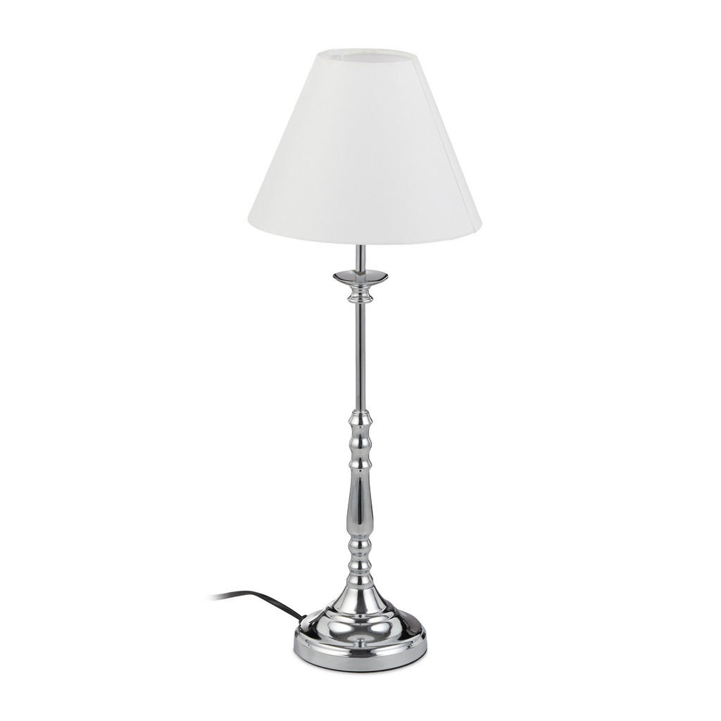 VEIOZĂ Argintiu Negru metal textil E14 55 cm