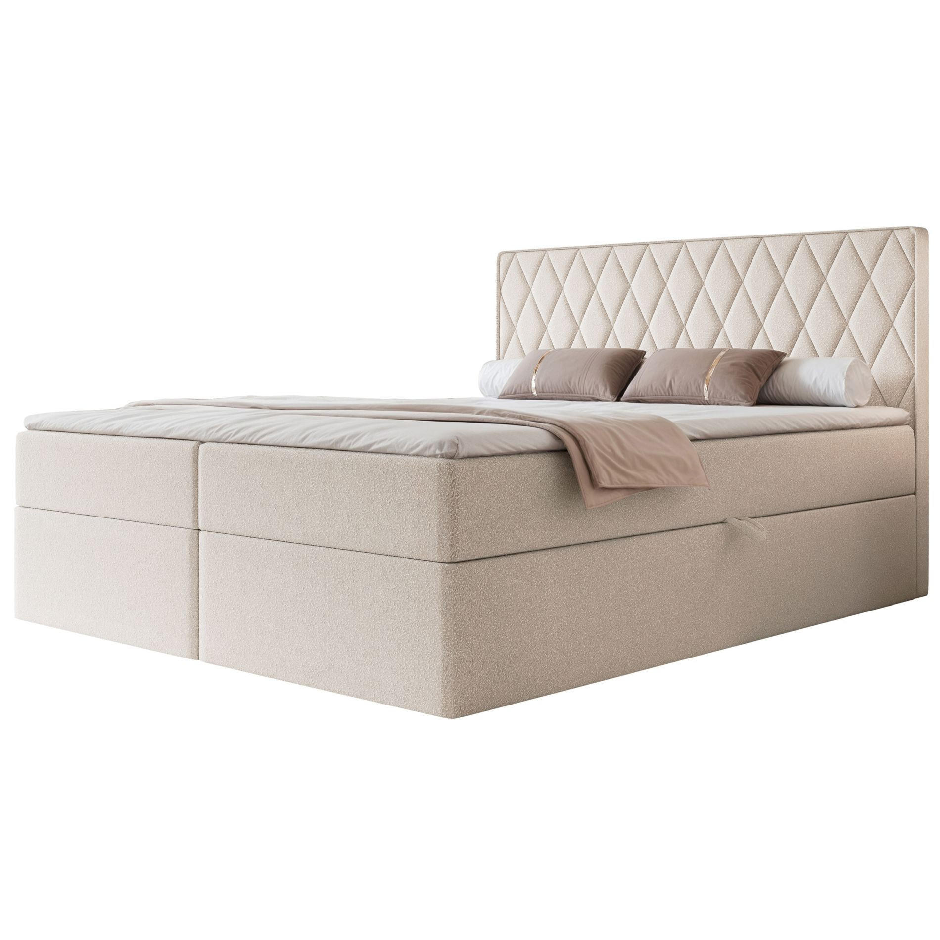 BOXBETT Carenzo Creme, Chenille, 140x200 cm - Goldfarben/Creme, Textil (140/200cm) - Selsey