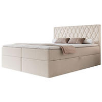 BOXBETT Carenzo Creme, Chenille, 160x200 cm - Goldfarben/Creme, Textil (160/200cm) - Selsey