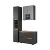 KOUPELNOVÝ NÁBYTEK Marelle Antracit/Artisan - antracitová/dub artisan, kompozitní dřevo (30/180/35cm) - Vicco