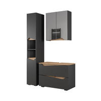 KOUPELNOVÝ NÁBYTEK Marelle Antracit/Artisan - antracitová/dub artisan, kompozitní dřevo (30/180/35cm) - Vicco