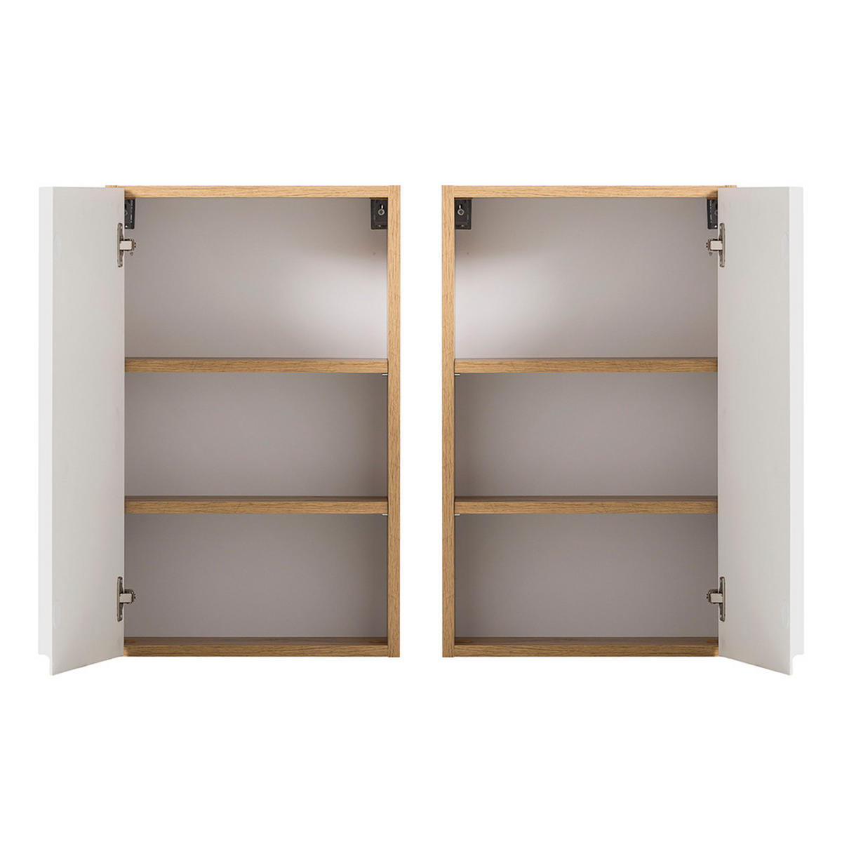 BADMÖBEL-SET 5-TLG. Vasto-03 - Weiß, Holzwerkstoff (170/200/35cm) - Lomado